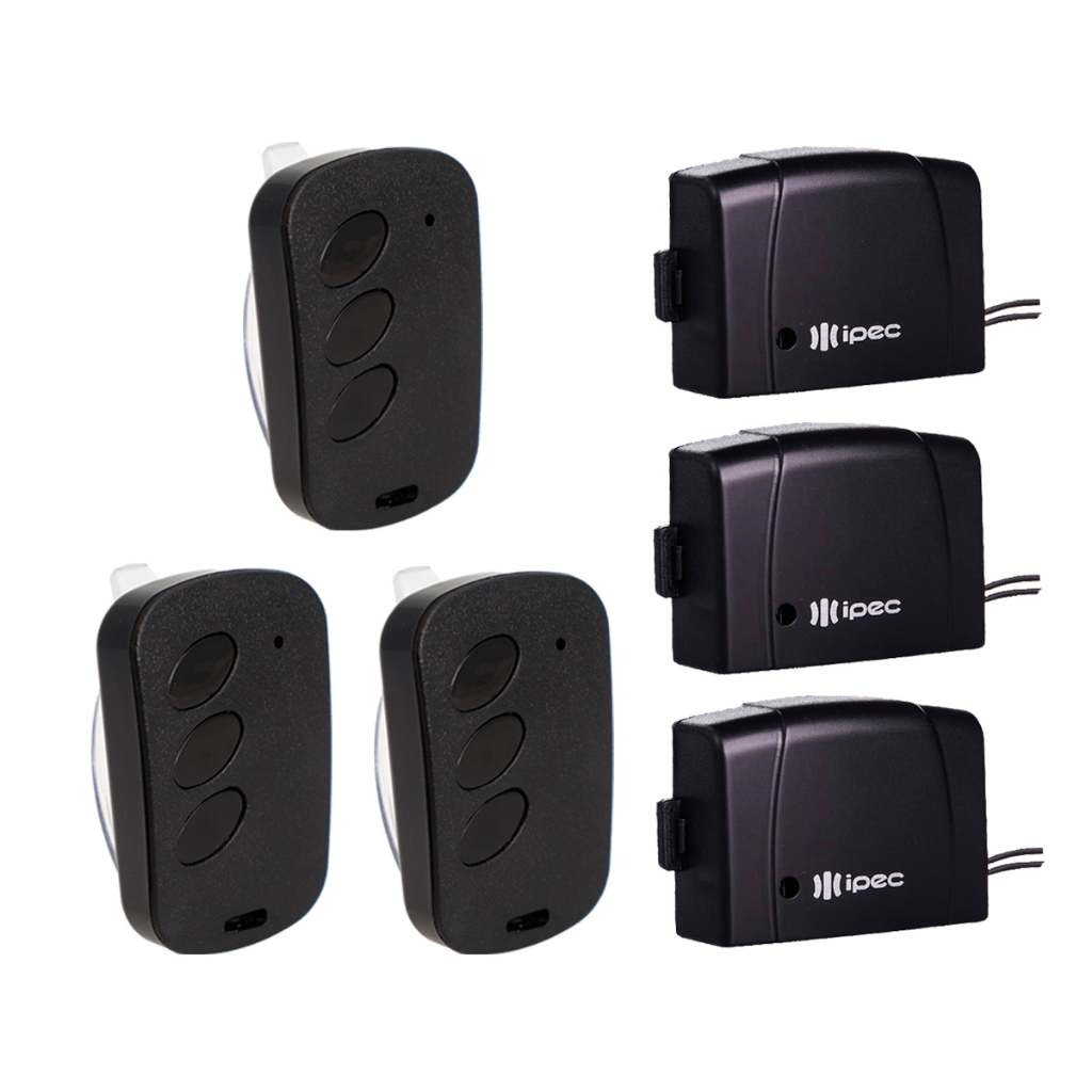 Kit 3 Controle Portão Farol Carro Moto Tx Car 433,92 mhz + 3 Controle Tx Deco 433,92 Garen Rcg Seg Acton Gmax Ipec