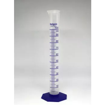 Kit 2 Un Provetas em Polipropileno Atóxico (PP), 10ml e 100ml, Graduadas, Autoclávavel 135ºC, Nalgon