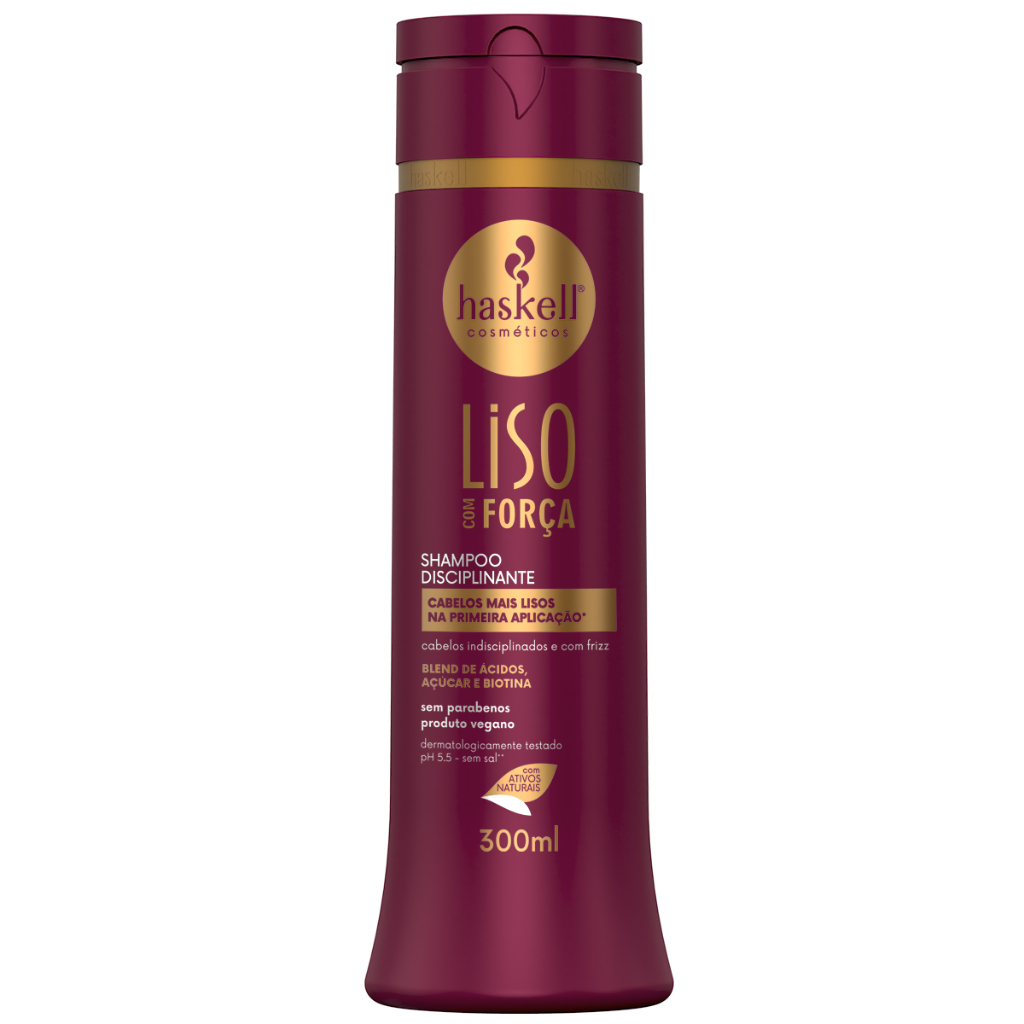 Shampoo Liso Com Forca 300ml Haskell