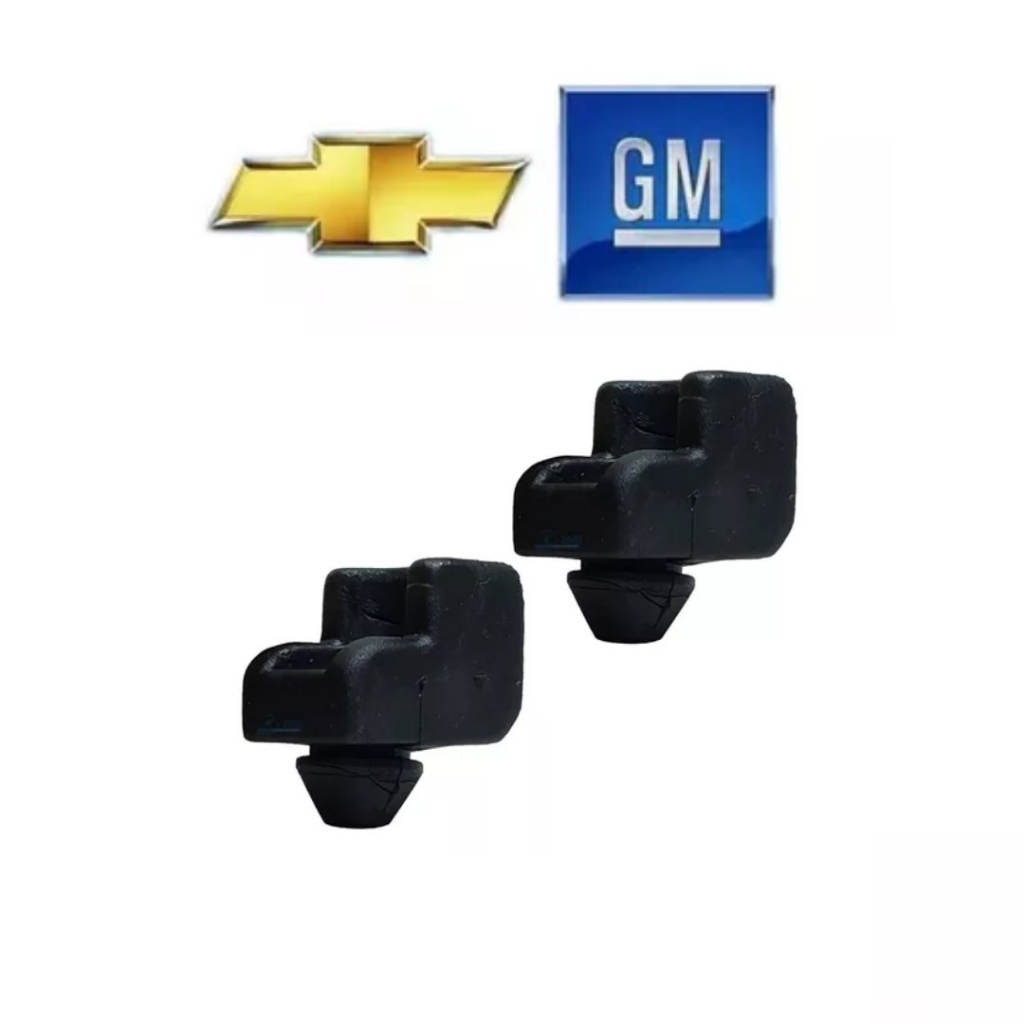 Kit Batente Coxim Lateral Capô Gm Opala Chevette Kadett D10   2 peças