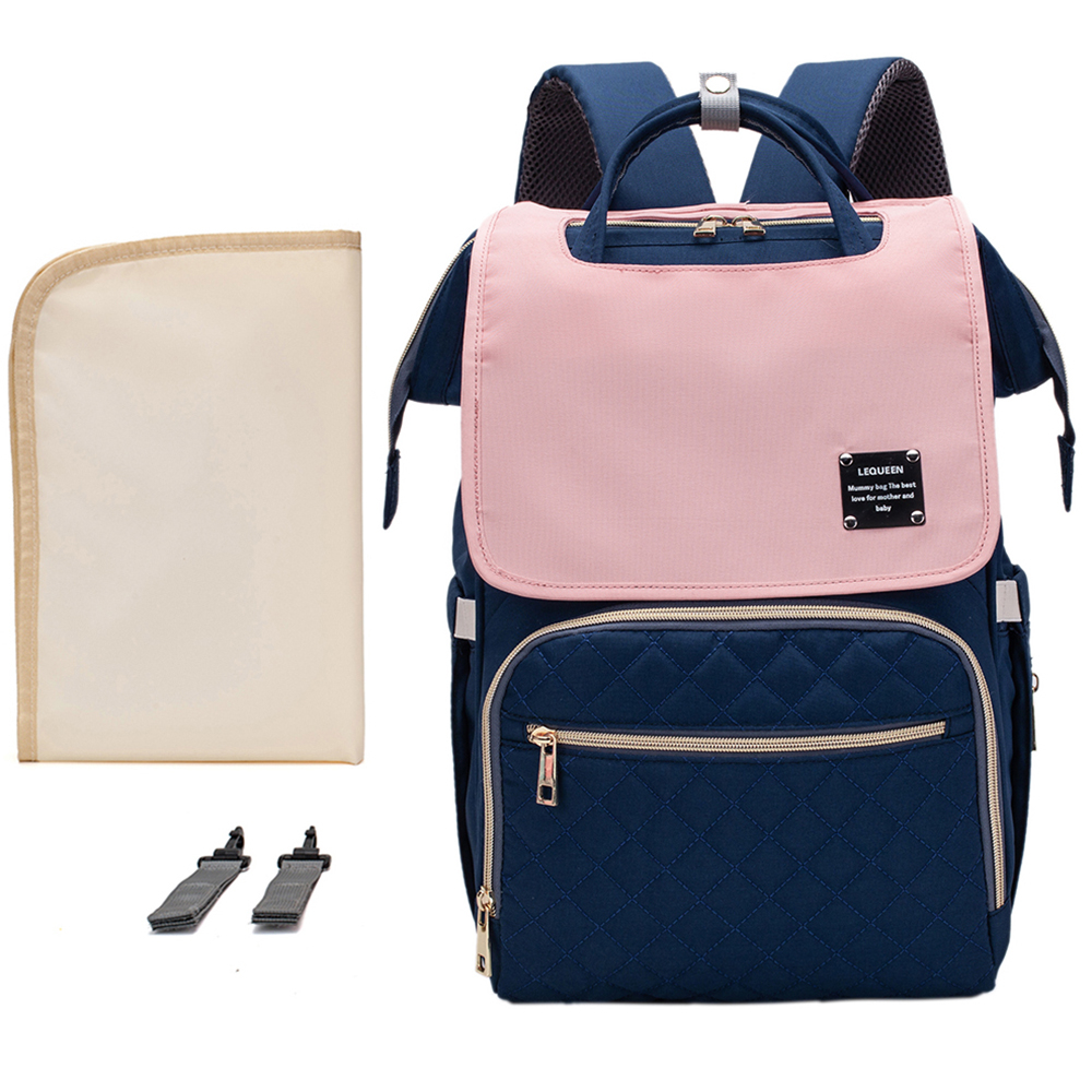 Mochila Bolsa Maternidade Bebê Bolso Térmico Lequeen Trocador em Oferta na Shopee