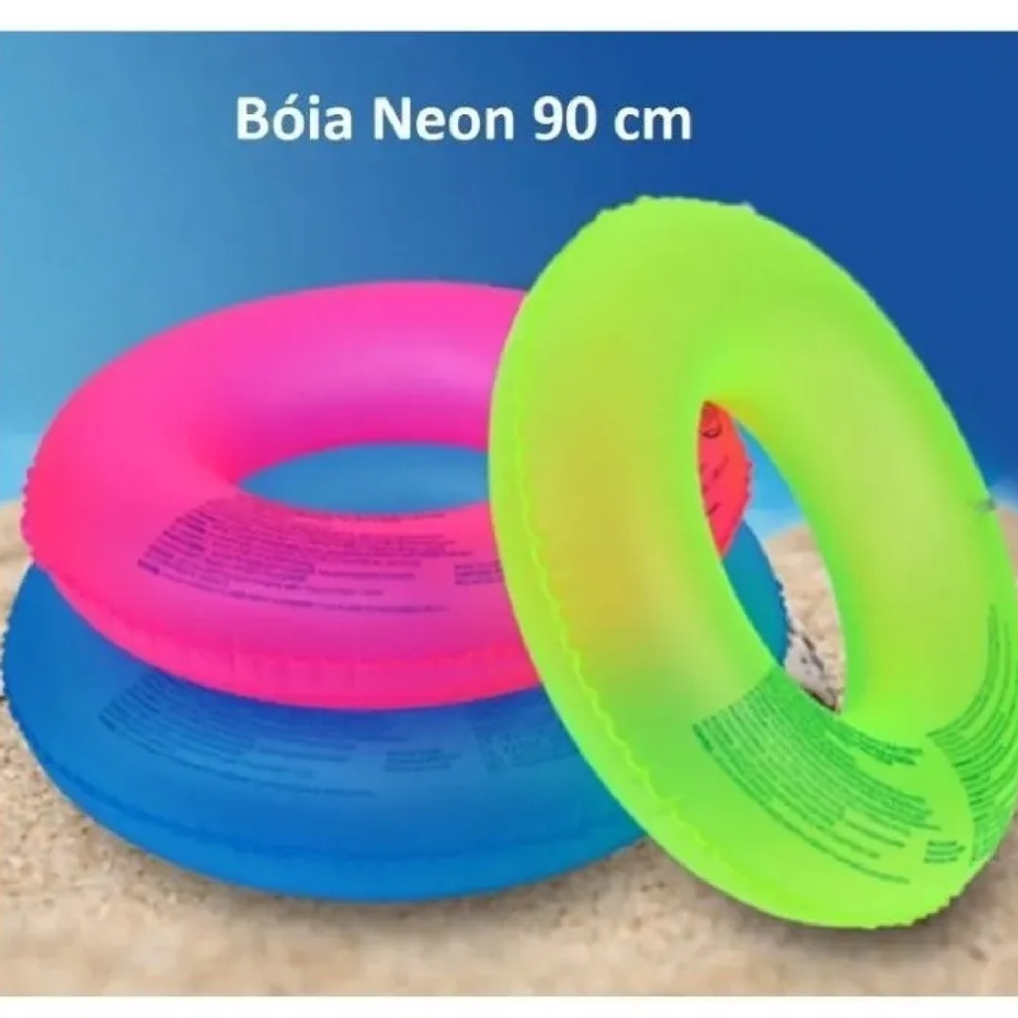Boia Colchão Inflável Neon Gigante Para Piscina Verão - MOR em Oferta na Shopee