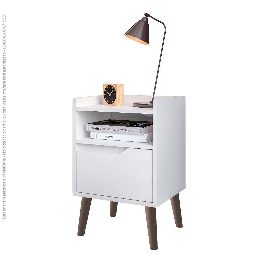 criado mudo mesa de cabeceira 1 gaveta pés palito varias cores