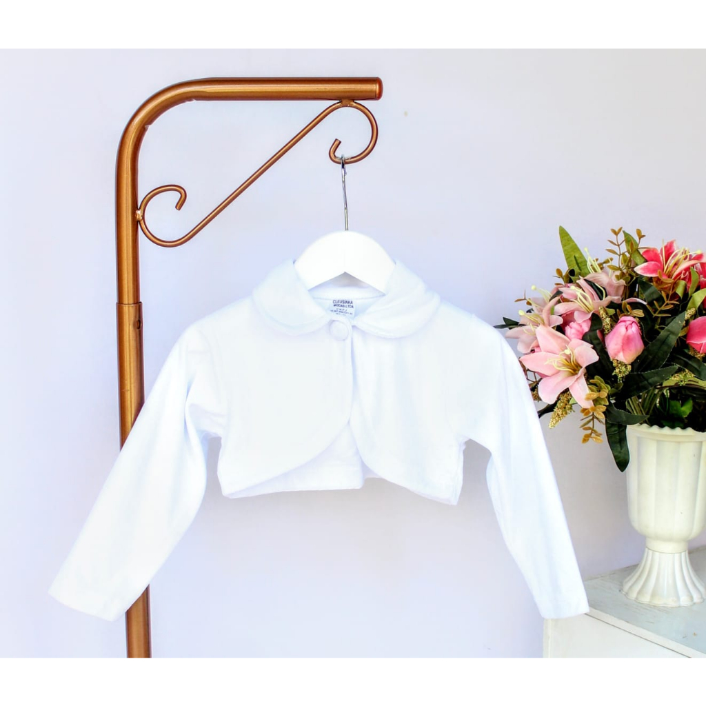 Bolero Infantil Festa Menina Plush Vários Cores