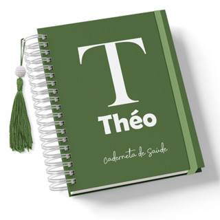 Caderneta Vacinação Personalizada Minimalista Verde Marsala Com Inicial Capa Dura Luxo em Oferta na Shopee
