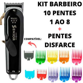 Kit Profissional 10 Pentes Com 2 Pentes Disfarce Wahl