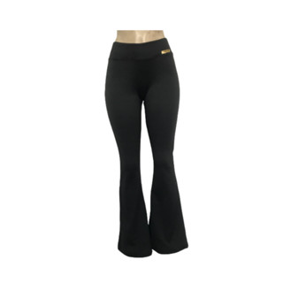 Calça Flare Adulto Malha Crepe P ao GG Não fica Transparente