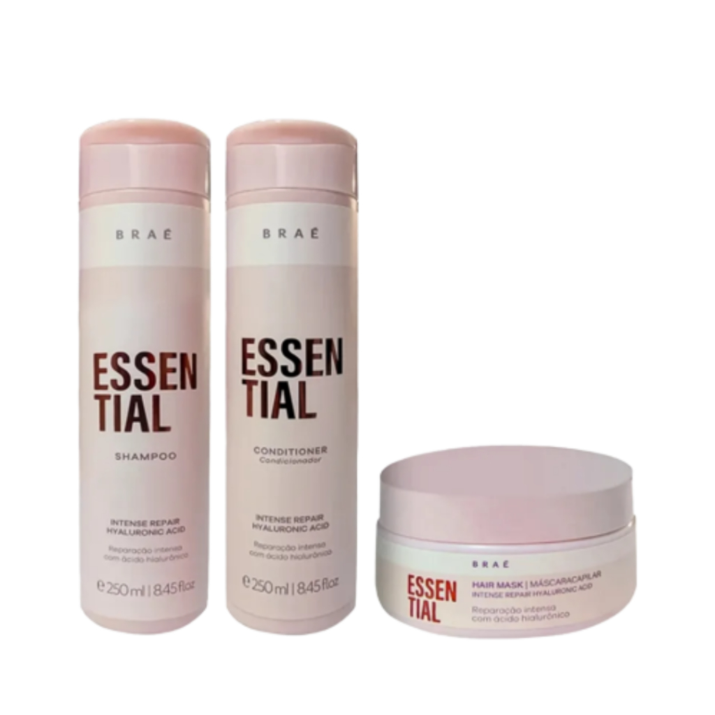 Kit Braé Essential Tratamento Reparador (3 Produtos)