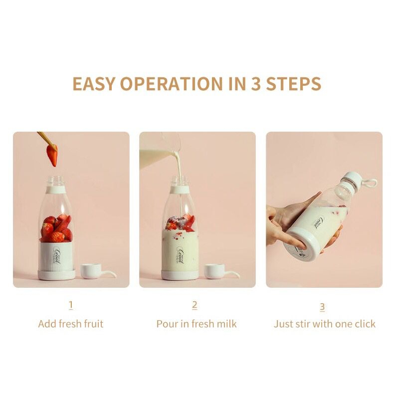 Espremedor Elétrico mini Misturador Multifuncional Portátil smoothie De Frutas Batedor