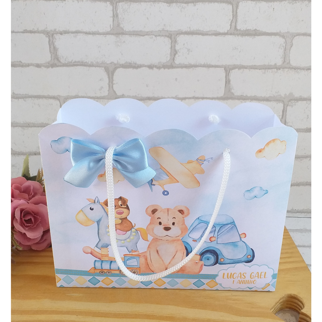 Sacolinha Brinquedo kit Festa | Personalizados | Aniversários | Papelaria Personalizada | caixinhas | Lembrancinhas