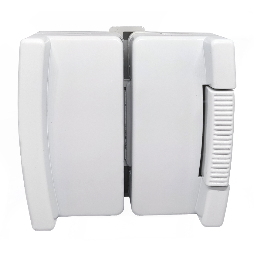 Fechadura Janela De Vidro Bate Fecha 1570 Bate E Fecha Branco em Oferta na Shopee