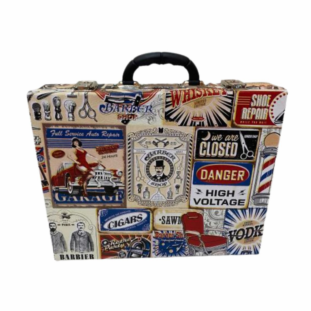 Maleta Para Barbeiros Personalizada Em Diversas Estampas