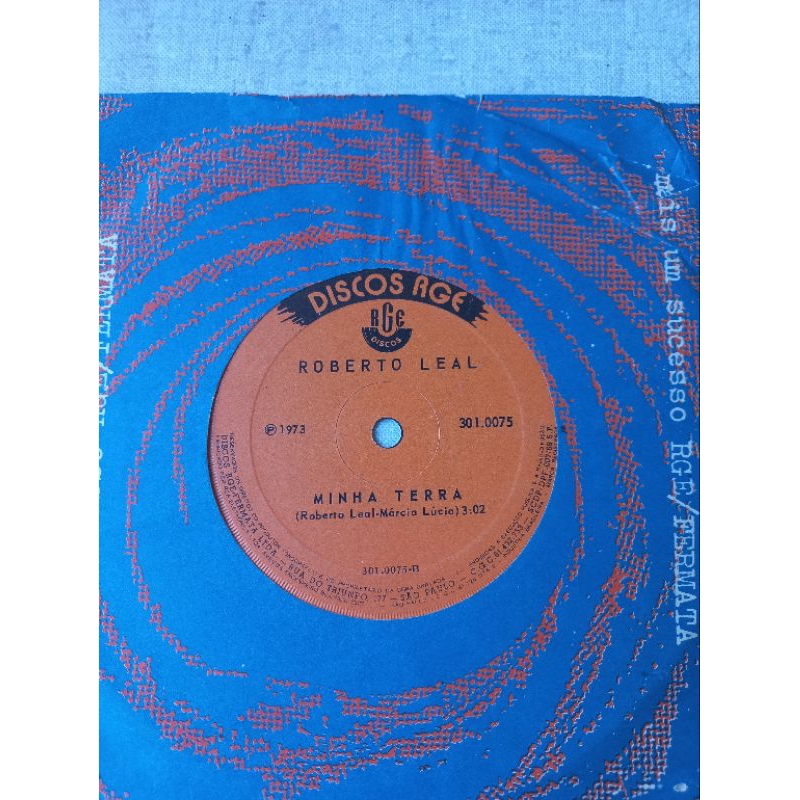 EP compacto vinil Roberto Leal 1973 - O Malhão/Minha Terra