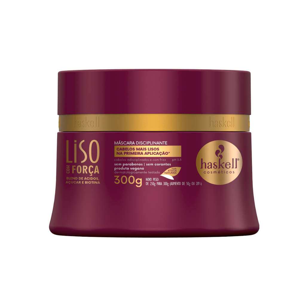 Mascara Disciplinante Liso com Força 300g Haskell