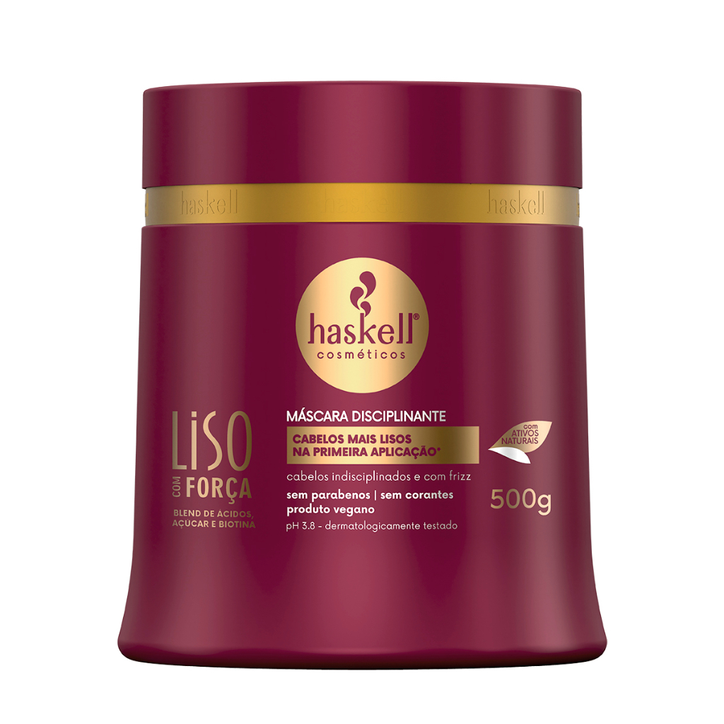 Mascara Disciplinante Liso com Força 500g Haskell