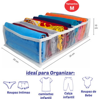 Organizador De Gaveta .01/03/05/10 Unid. Colmeia Organizadora Tam "M" / Organizador Guarda Roupa  - Comprei Organizei! em Oferta na Shopee