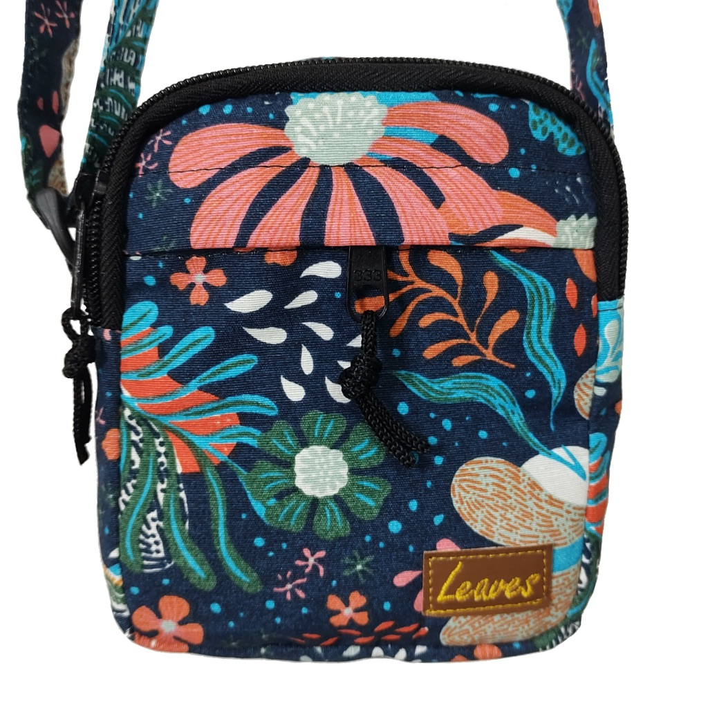 Bolsa de Ombro Shoulder Bag Estampado Azul