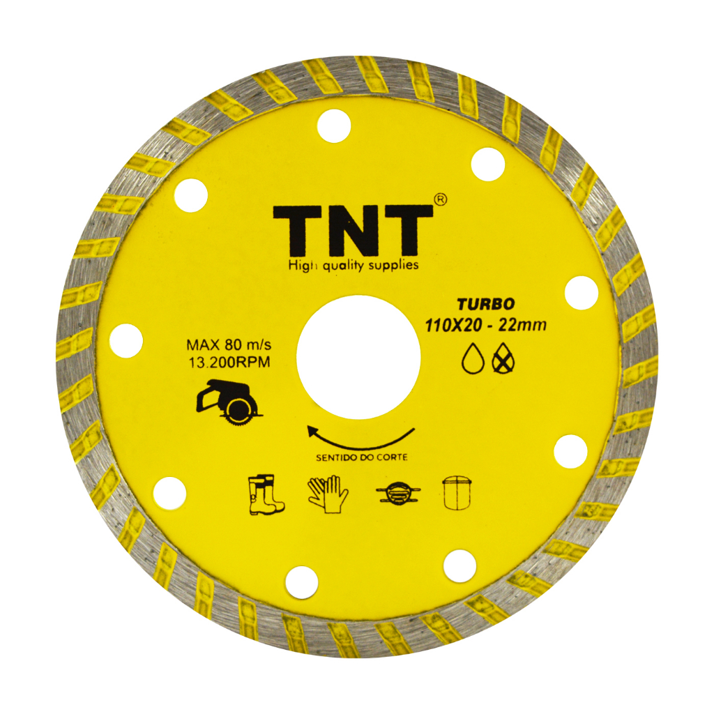 Kit c/05pçs Disco Diamantado Marmore E Granito 110mm P/ Serra Mármore