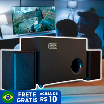 Home Theater Caixa De Som Para Tv Subwoofer Pc Sound Bar Caixa de Som Para Festas e Churrascos P2 Potente