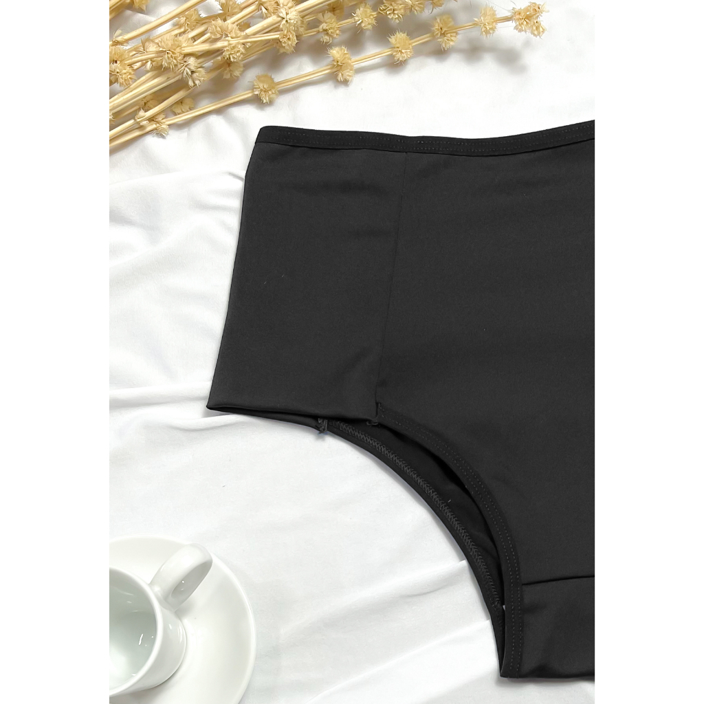 Kit com 5 Calcinhas Basicas Cintura Alta Pala Dupla Forro 100% Algodão Nâo Marca Cós Alto Com um Ultra Conforto