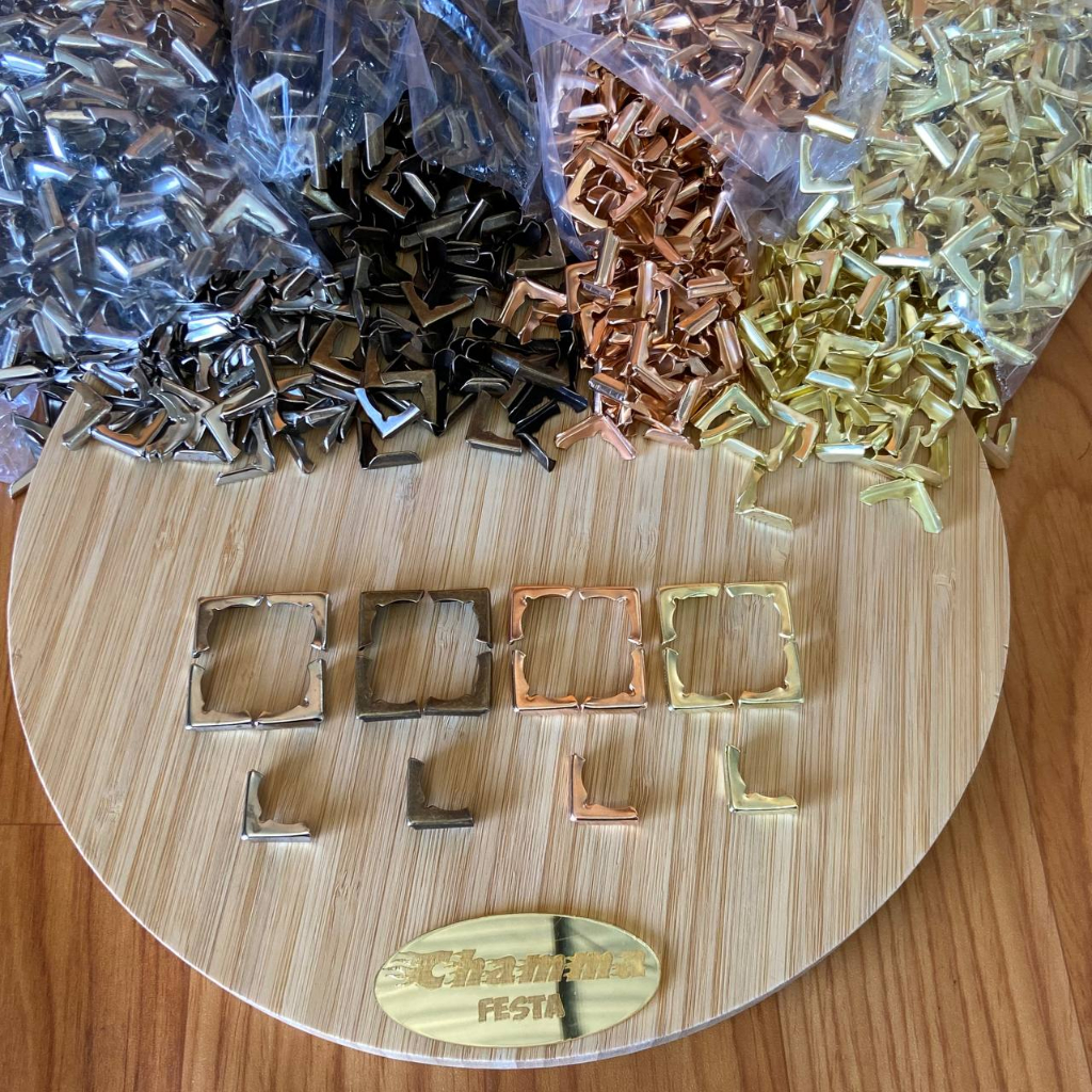 Cantoneira 20 Peças Ou Mais  Prata, Rose, Dourada E Ouro Velho