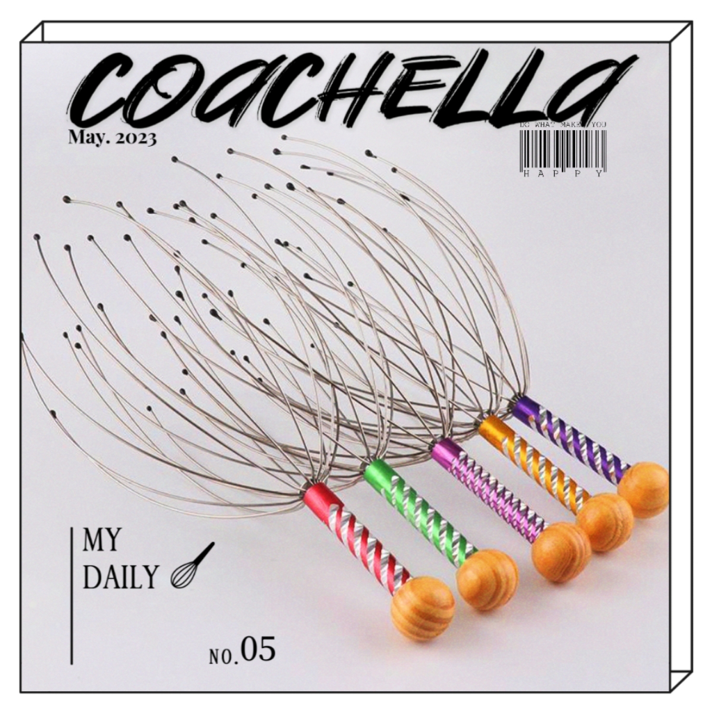 2 pçs massageador de cabeça aleatório massageador de fio de polvo