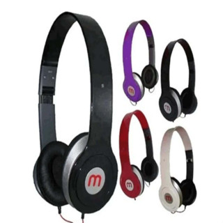 Fone De Ouvido com Fio entrada P2 com microfone Estéreo Headphone Dobrável A-969