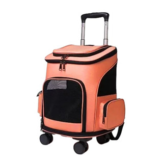 Bolsa Mochila Transporte Pet Luxo Com Rodinhas Caes Gatos em Oferta na Shopee