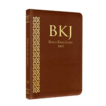 Bíblia King James Fiel 1611 BKJ - Ultrafina Marrom em Oferta na Shopee