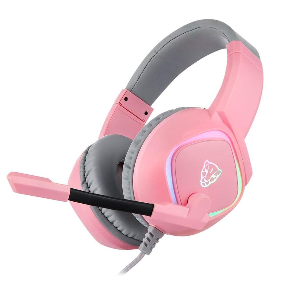 Headset Gamer Motospeed G750, RGB, 7.1 Virtual, Drivers 40mm, USB - Rosa