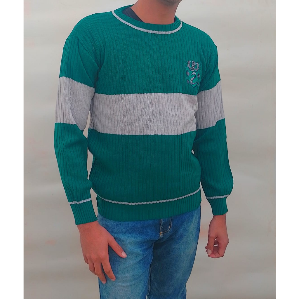 Suéter Harry Potter Unissex Quadribol - Sonserina