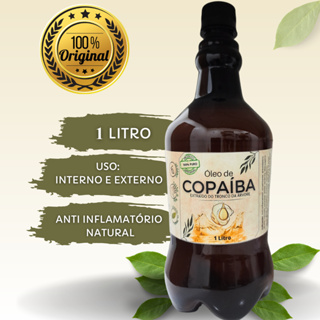 1 Litro Óleo De Copaíba 100% Puro ( Uso: Interno e externo ) em Oferta na Shopee