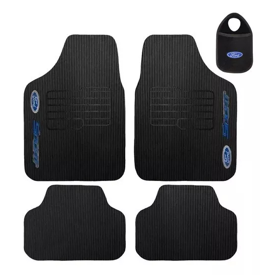 TAPETE EMBORRACHADO + LIXEIRA AUTOMOTIVA PARA FORD FIESTA 1995