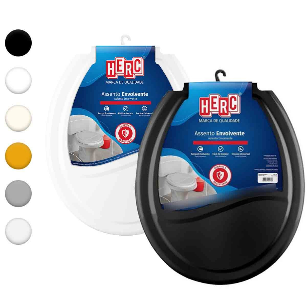 Assento e Tampa de Vaso Sanitário Envolvente Herc Universal