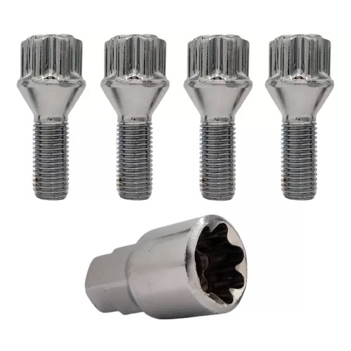 Kit Parafuso Anti Furto Roda Cromado Gol G1 G2 G3 G4 G5 G6 em Oferta na Shopee