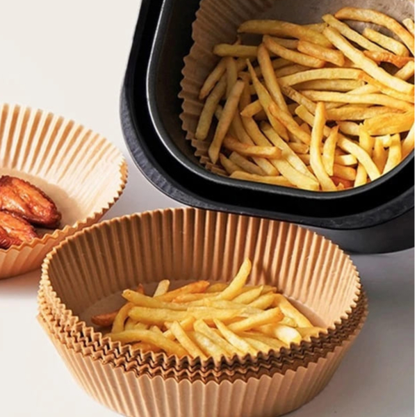 kit 100 unidades Forro de papel descartável Air Fryer