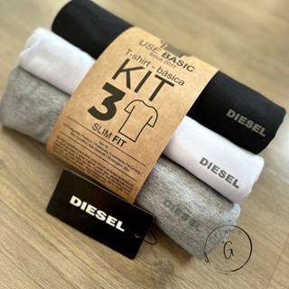 kit 3 Camisetas Básicas Gola Redonda 100% Algodão