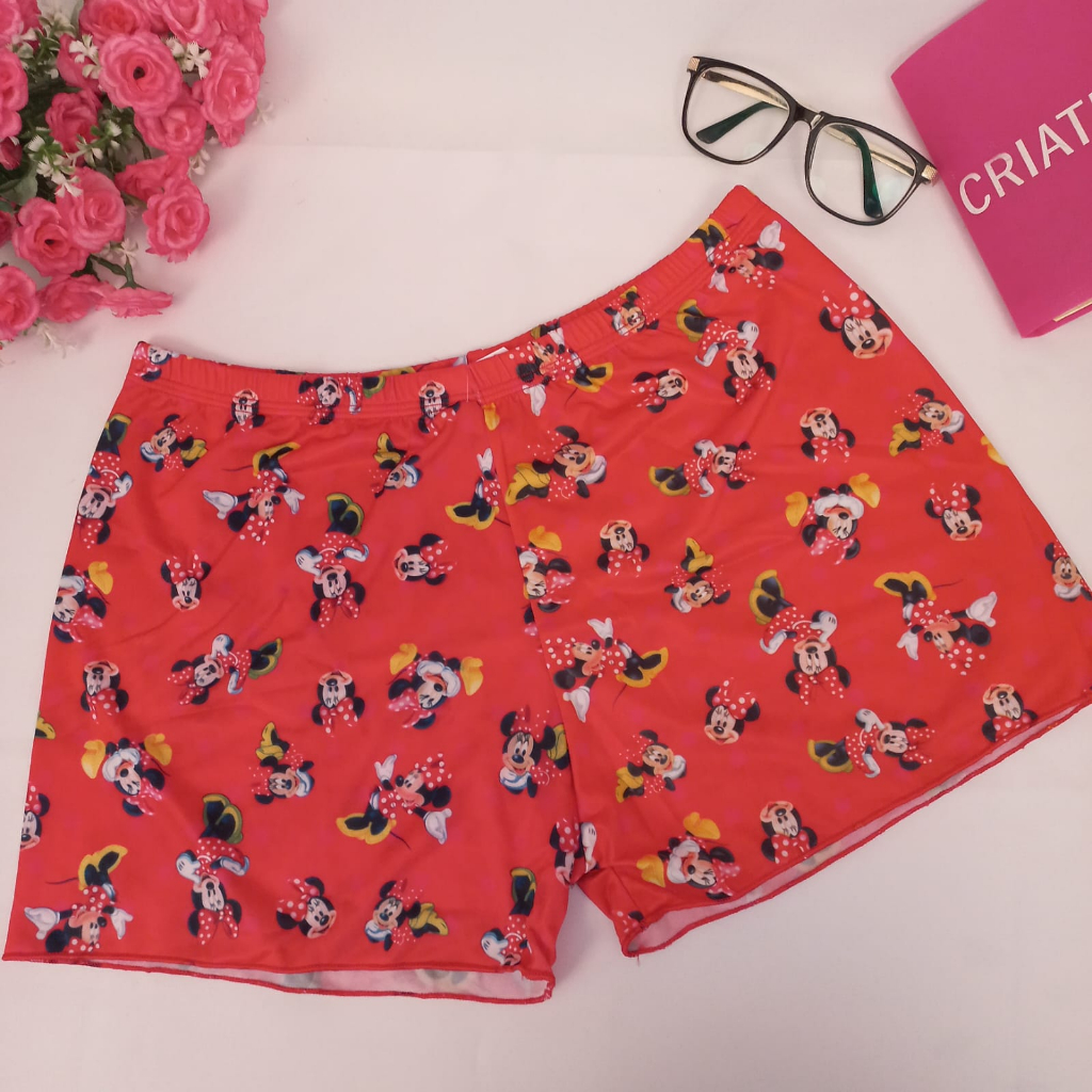 Novidade Kit 2 peças Samba Canção Feminina Short para Dormir Shortinho em Liganete  Atacado roupa para dormir