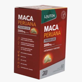 Maca Peruana Premium Libido Lauton 2000mg 60 Comprimidos Vegano