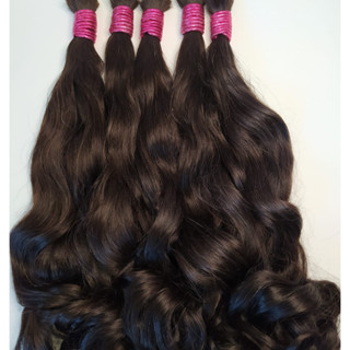 Cabelo 100% Natural liso com leve ondulado - Indiano Liga Rosa Premium Top 25 Gramas