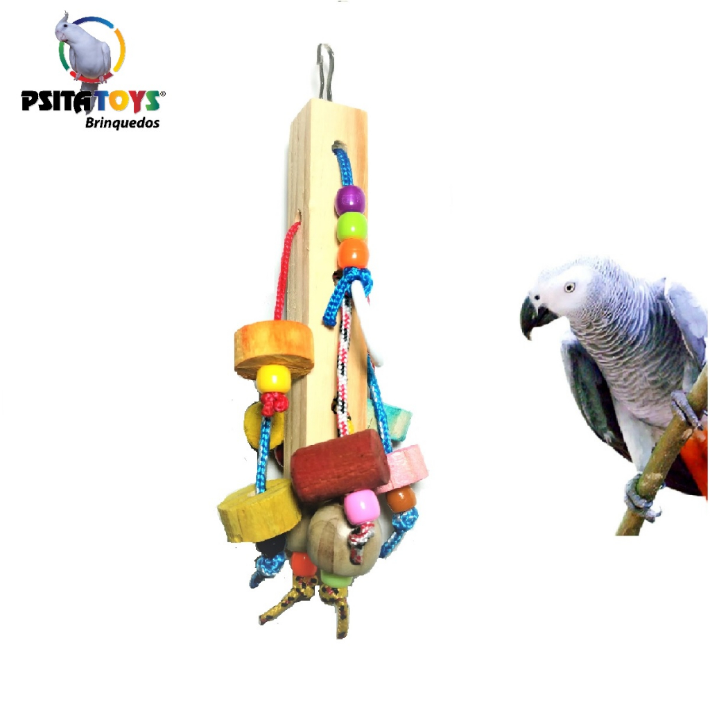 Brinquedo Calopsitas Anti Estress para Pendurar Gaiola Viveiros - Psitatoys