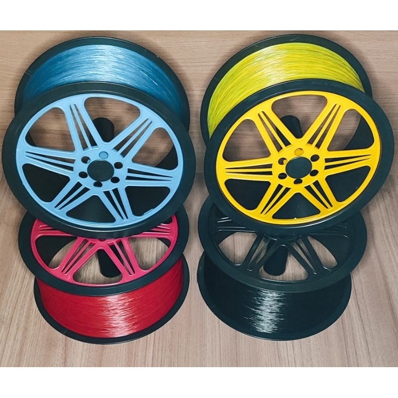 Carretilha para pipa 26 cm com  500 jardas Naylon colorido para pipa