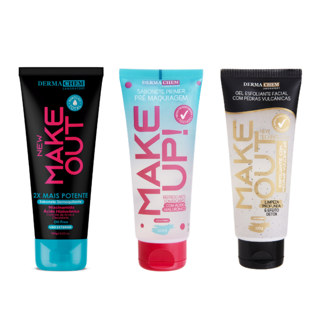 DermaChem MakeUp MakeOut Sabonete e Esfoliante
