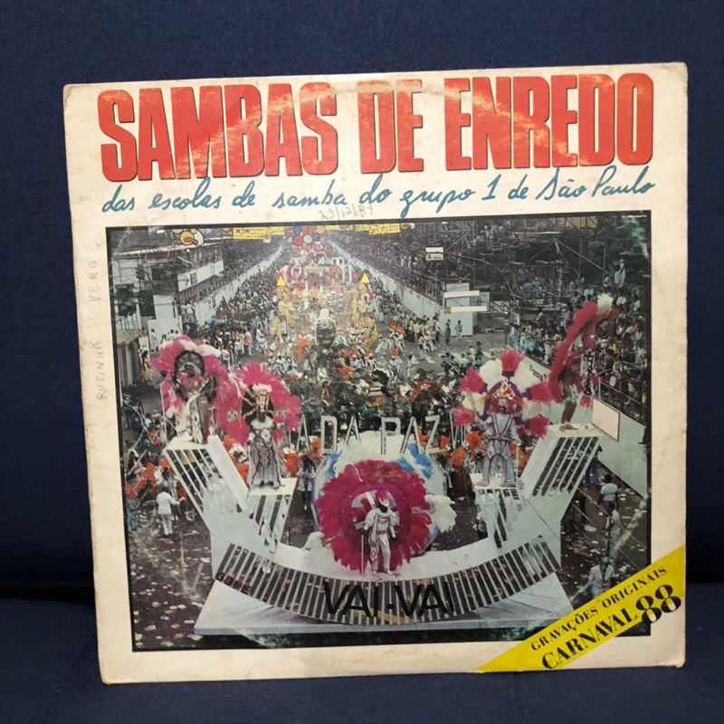 LP Sambas de enredo das escolas do grupo 1 de São Paulo