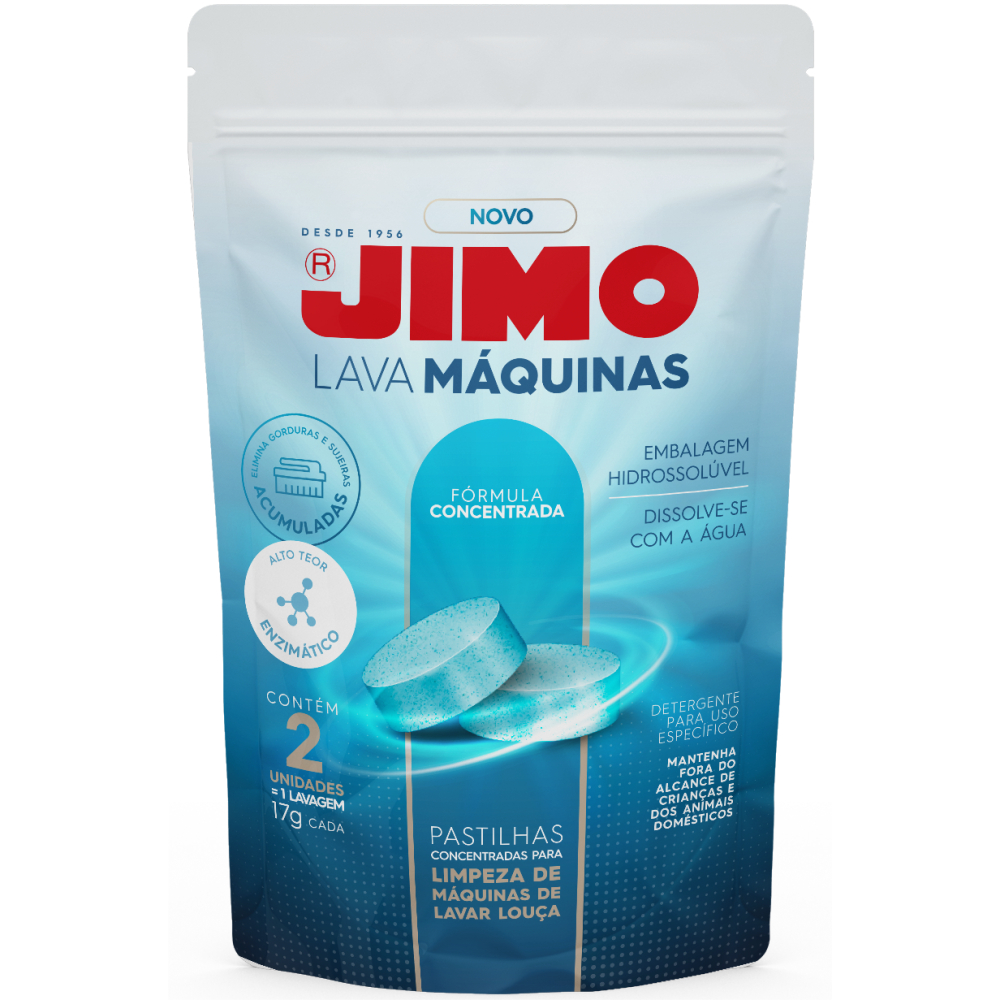 Pastilhas Jimo para Limpar Máquina de Lavar Louça / Alto Poder Desengordurante