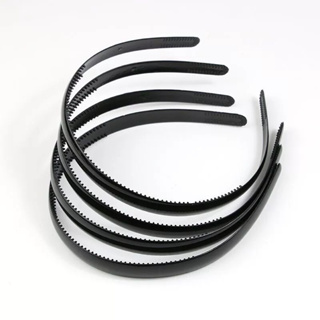 Tiara Lisa Preta Para Encapar Em Plástico 10mm em Oferta na Shopee