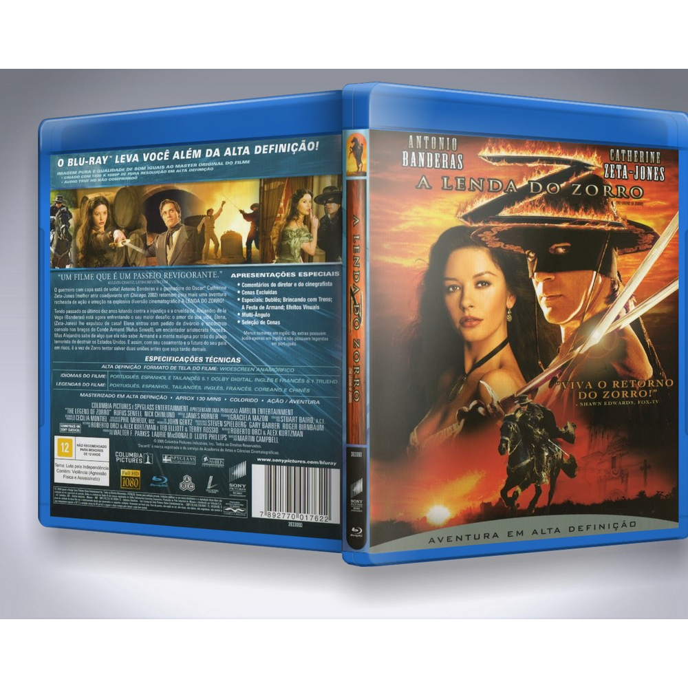 Blu-ray: A Mascara Do Zorro - Duologia [PERSONALIZADO]