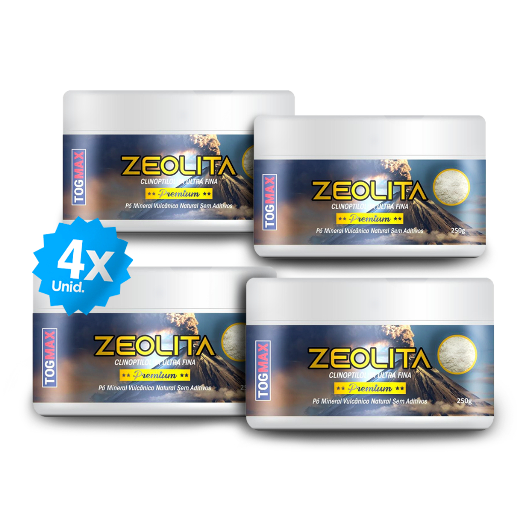 KIT Zeólita Clinoptilolita Premium 250g 4 Unidades Mineral Vulcânico em Oferta na Shopee