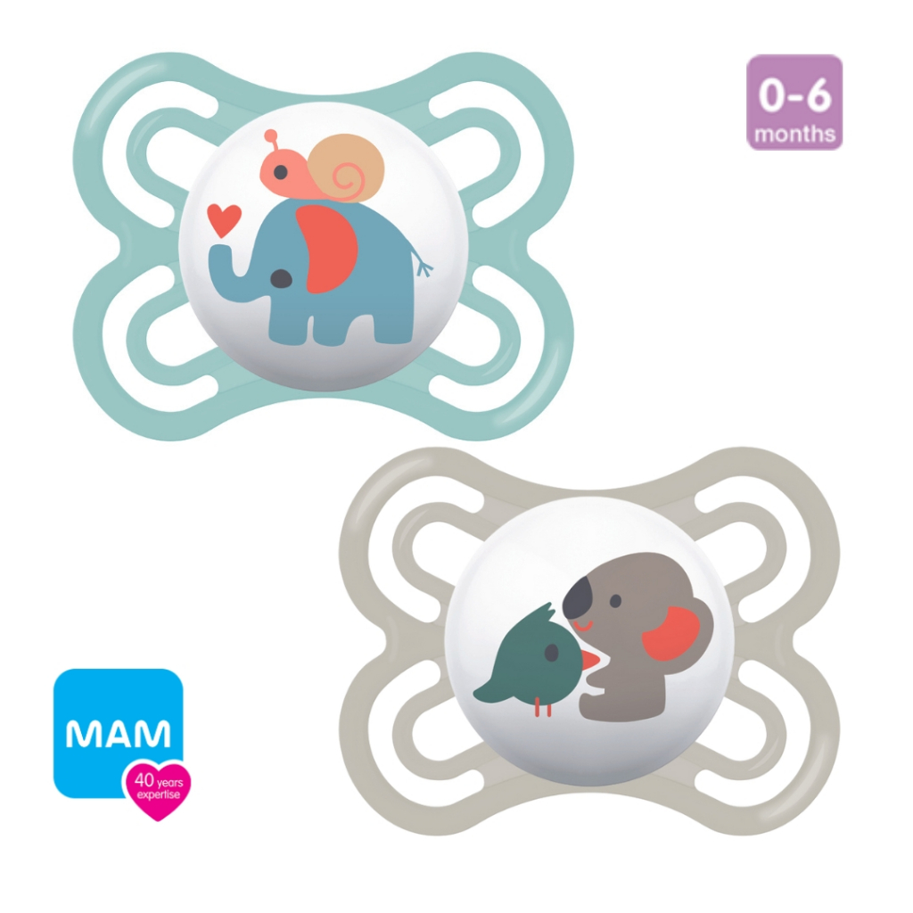 Chupetas MAM Perfect 0-6 Meses Menino Menina Estojo com 2un Original