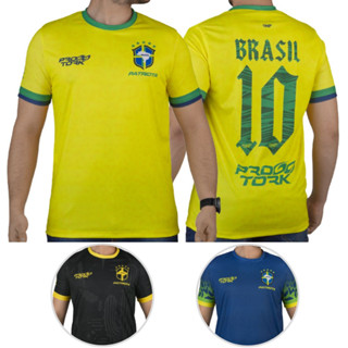 Camiseta Camisa Casual Masculina Pro Tork Bandeira Do Brasil 2022 Patriota